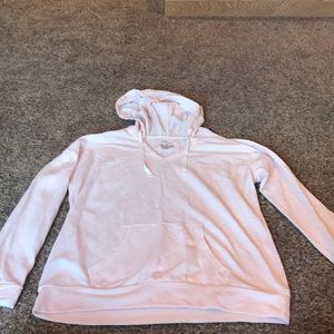 Lightweight Pale Pink and Cream Striped Pullover